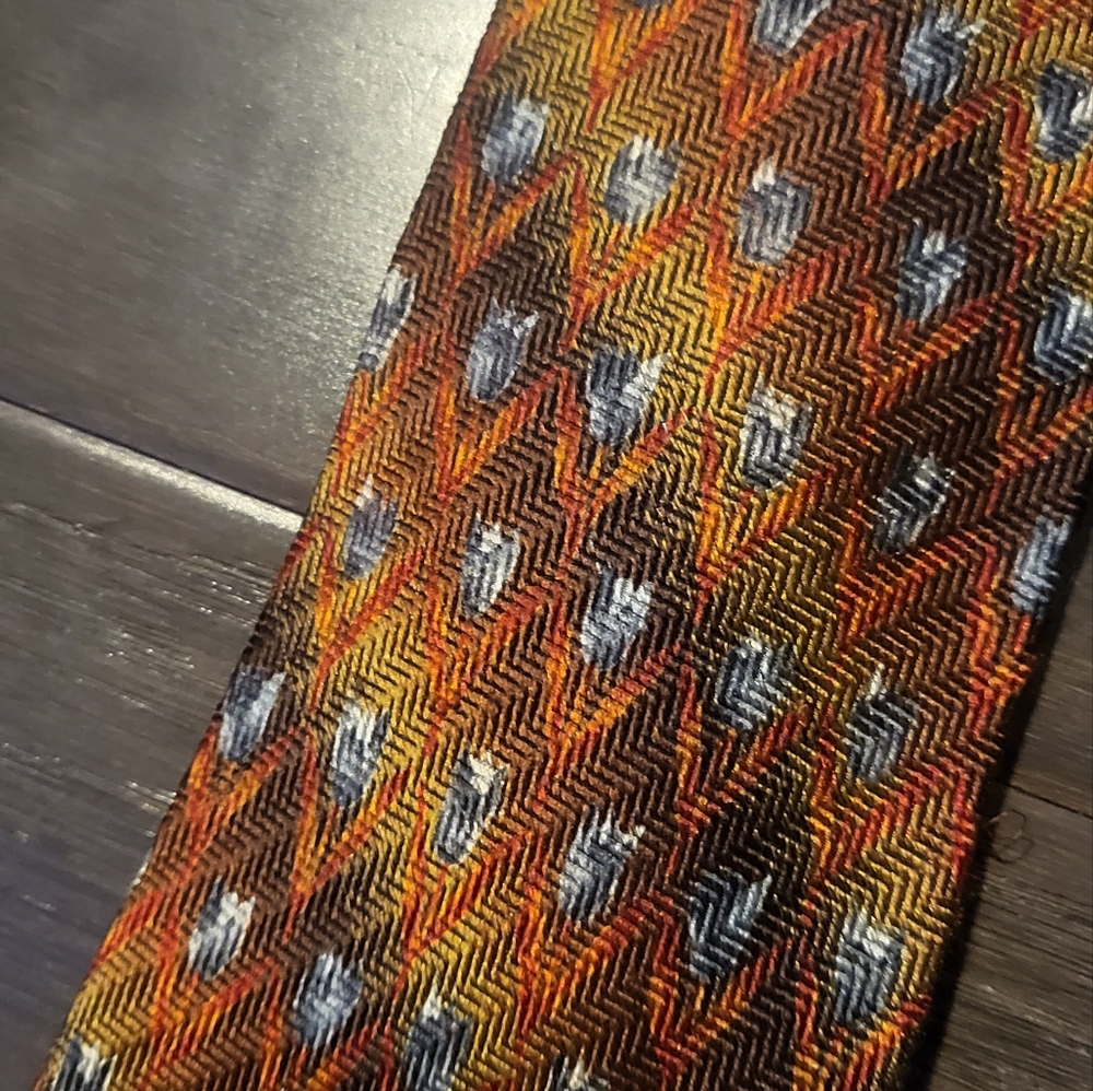 Vintage Ermenegildo Zegna Silk Tie Floral